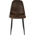 thumbnail image 3 of Set Sillas Modernas Juego Comedor Cocina Suede Gamuza Cafe 4 Piezas, 3 of 6