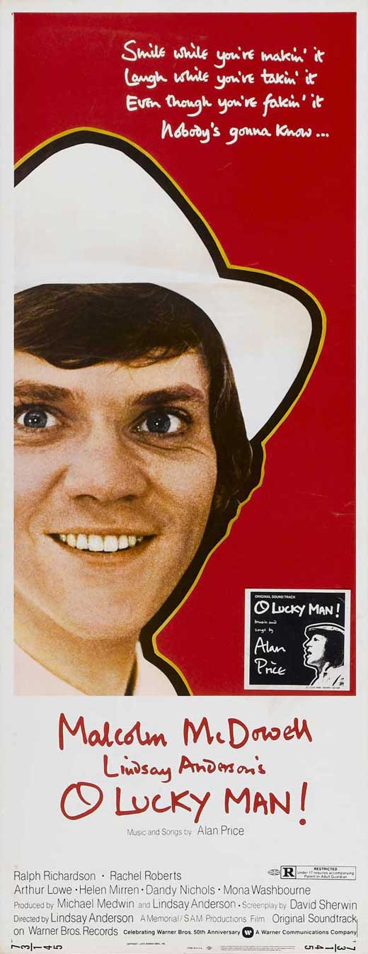 O Lucky Man! movie POSTER (Insert Style A) (14" x 36") (1973