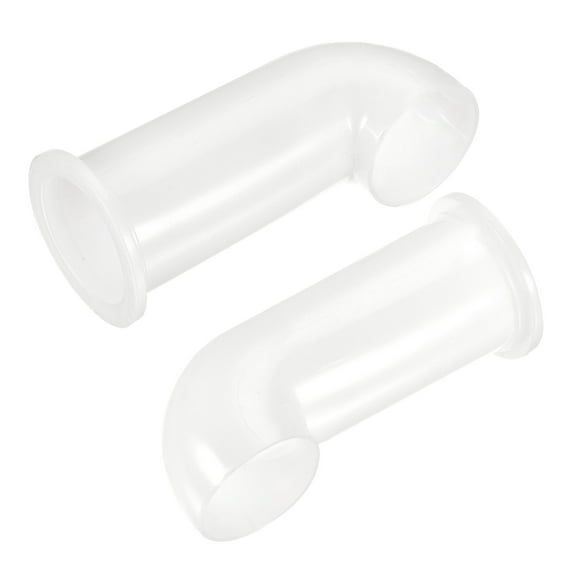 Uxcell IBC Tank Drain Drainage Tube Plastic Spout Hose Extension Fitting White 2 Pack