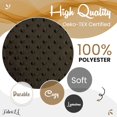 thumbnail image 2 of FabricLA Chocolate Brown Minky Fabric by The Yard | Oeko-TEX Certified Plush Fabric | Soft Minky Dimple Dot Cuddle Fabric | 36" X 60" inches Wide | Baby Blanket, Apparel, Throws | 4 Continuous Yards, 2 of 8
