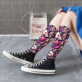 thumbnail image 5 of Fuzoiu music Skull record Guitar Print Adult Stockings,Crew Socks,Unisex Fashion Socks, Casual Sports Socks,Comfortable Crew Socks for Everyday Wear and Sports, 5 of 6