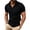 Black, variant on Dagugfen Athletic Tops Short Sleeve Stand Neck 1/4 Zip up Fitness Pullover Shirts Outdoor Workout Running Tops