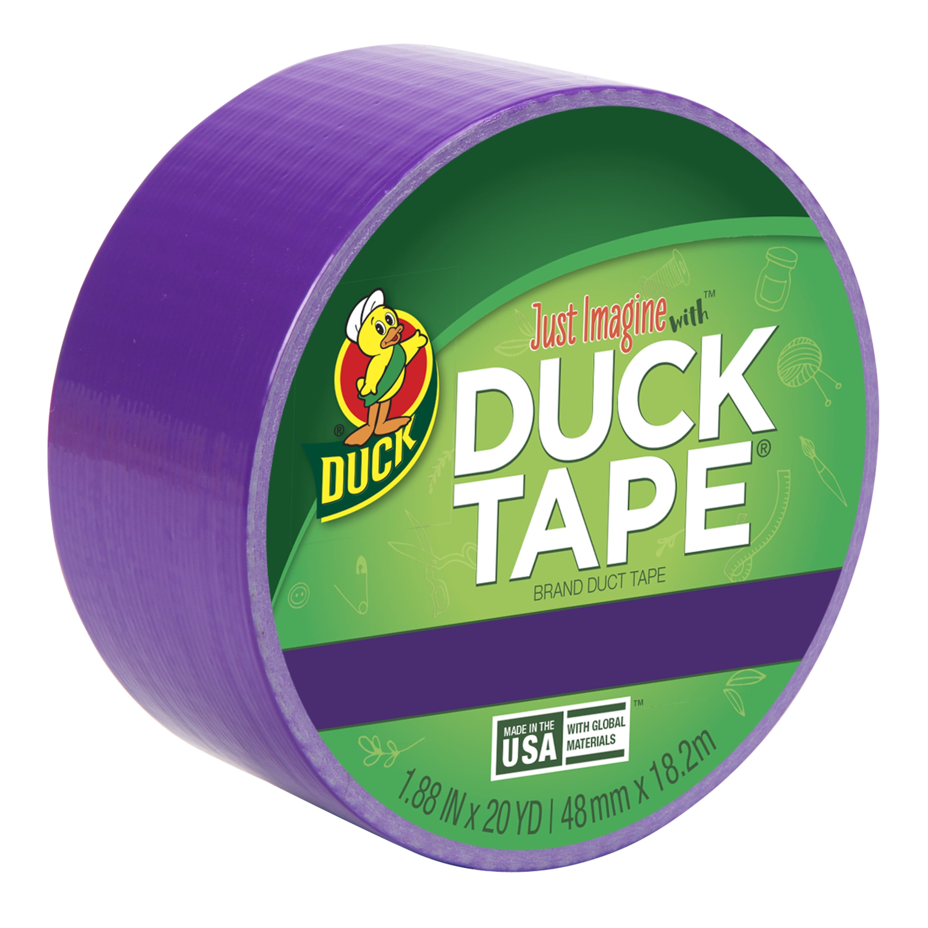Duck Brand 1 In X Yd Violet Colored Duct Tape Walmart Com Walmart Com