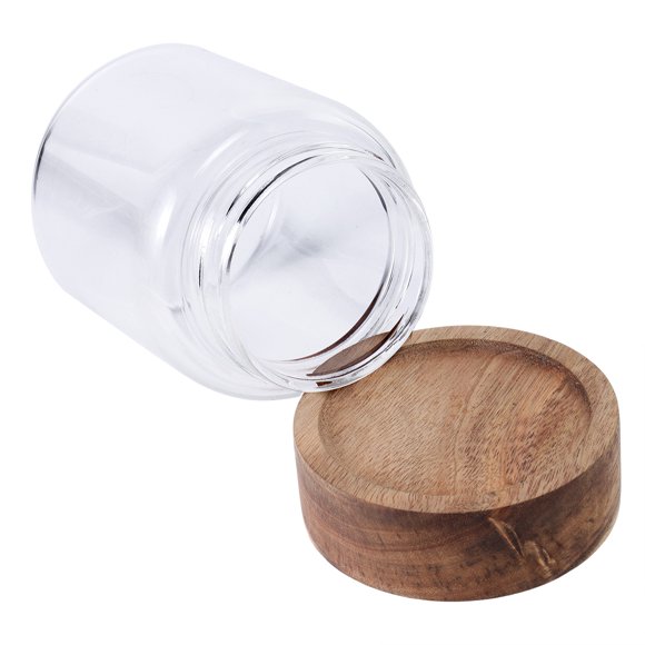 SHOWERORO 1Pcs Glass Sealed Box for Kitchen Storage Boxes Transparent and Round