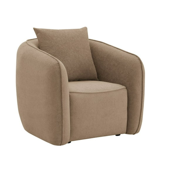 Acme Furniture Keith Chair w/Pillow in Brown Chenille