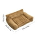 thumbnail image 3 of Cama para perros y gatos con forro de piel de conejo | Cojín suave y acogedor para sofá para mascotas para todo tipo de clima | Calidez invernal | Material transpirable | 50 x 30 x 20 cm | Gris,, 3 of 6
