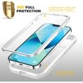 thumbnail image 2 of IBAOLE Designed for iPhone 13 Case, Full Body Rugged Case with Built-in Touch Sensitive Anti-Scratch Screen Protector, Soft TPU Bumper Case for iPhone 13 6.1" (Pearl Pink)Creamy-White, 2 of 7