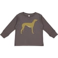 thumbnail image 3 of Inktastic Greyhound Boys or Girls Long Sleeve Toddler T-Shirt, 3 of 5