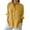 Yellow, variant on Busydd Womens Tops V Neck 3/4 Bubble Sleeve Cotton Linen Shirts Solid Color Lapel Dressy Blouses Fashion Loose Button Down T Shirts Summer Casual Tie Back Tops,Plus Size Tops for Women S-5XL