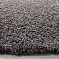 thumbnail image 3 of SAFAVIEH Primo Mason Solid Shag Area Rug, Dark Grey, 4' x 4' Round, 3 of 7