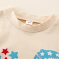 thumbnail image 4 of Boys Girls Short Sleeve Independence Day 4th Of July Romper Bodysuits Clothes, 4 of 7
