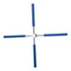 thumbnail image 1 of Corrector de de entrenamiento de pie de hombro abierto de acero inoxidable espalda de belleza Azul, 1 of 7