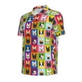 thumbnail image 3 of Daiia Colorful Bulldog Pattern Men’s Polo Shirts,Solid Deck Shirt,Classic Fit, Breathable Cotton Polo for Casual and Sport Wear-XX-Large, 3 of 9