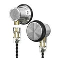 thumbnail image 1 of Écouteurs Filaires Dynamiques à Réduction de Bruit, Basses Hi-Fi (Argentés Sans Micro), 1 of 9