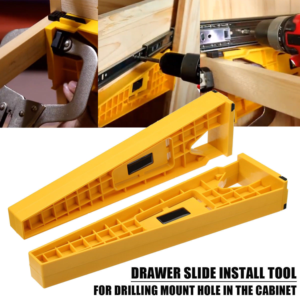 Anauto 2pcs Drawer Slide Jig For Cabinet Draw Slides Mounting