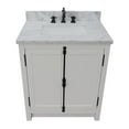 thumbnail image 6 of Bellaterra Home 31" Single vanity in Glacier Ash finish top with White Carrara and rectangle sink, 6 of 9