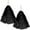Black, variant on AMSCAN 15" Cheer Leader Dance Team Pom Poms 2pk Yellow
