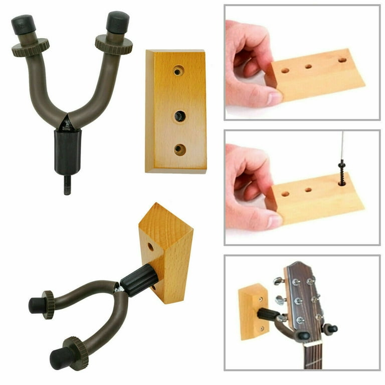 Guitar Hanger Hook Holder Wall Mount Display Acoustic Electric 5 Core GH  ABS R