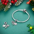 thumbnail image 4 of MULA Euopean Original 925 Sterling Silver DIY Charms Pendant Christmas Santa Claus Love Christmas Hat Snowflake AAA Zircon For Women Bracelet Necklace Birthday Gift Jewelry, 4 of 5
