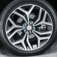 thumbnail image 2 of 48mm Base Outer Diameter 6 Clips 53mm Overall Outer Diameter Wheel Rim Hub Center Caps Cover Silver Tone - Pack of 4, 2 of 6