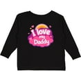 thumbnail image 3 of Inktastic I Love My Daddy Girls Girls Long Sleeve Toddler T-Shirt, 3 of 5