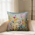 thumbnail image 4 of Orangide 3D Flower Print Cushion Cover Soft Pillow Case Square Decorative Throw Cover for Sofa Bed Living Room Home Decor 18x18 In, 4 of 6