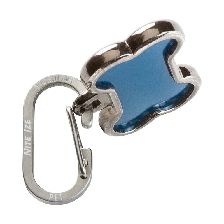Nite Ize MicroLink Pet Tag Carabiner, Stainless Steel Cat and Dog