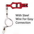 thumbnail image 4 of BE-TOOL 1/2/4PCS Fishing Weights Clip with Steel Wire Stainless Steel Trolling Fishing Snap Red, 4 of 8
