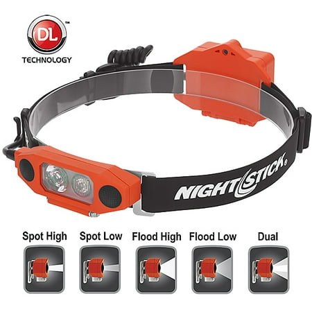 Nightstick DICATA Intrinsically Safe Low-Profile Dual-Light Headlamp - DICATA Intrinsically Safe Low-Profile Dual-Light