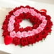 thumbnail image 5 of Corona de corazón para San Valentín | Decoración floral de doble capa con rosas rojas y rosas | Corona artificial de plástico para el hogar, 5 of 6