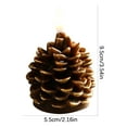 thumbnail image 3 of YIKA Christmas Tree LED Candle Flickering Battery Powered Flameless Candle Light For Birthday Party Home Bedroom Decor Christmas Tree Led Candle B, 3 of 6