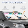 thumbnail image 4 of Easygdp Butterfly In Blossoms Zen 2 Pcs Windshield Sun Shade,Foldable Car Front Window Sun Shade Protection,Blocks Heat And Sunlight,Car Interior Accessories - Large, 4 of 7