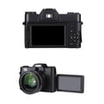 thumbnail image 2 of Inteprter Cámara de video de alta definición 4K Cámara digital Cámara de vlogging para viajes a casa Electrónica negro, 2 of 6