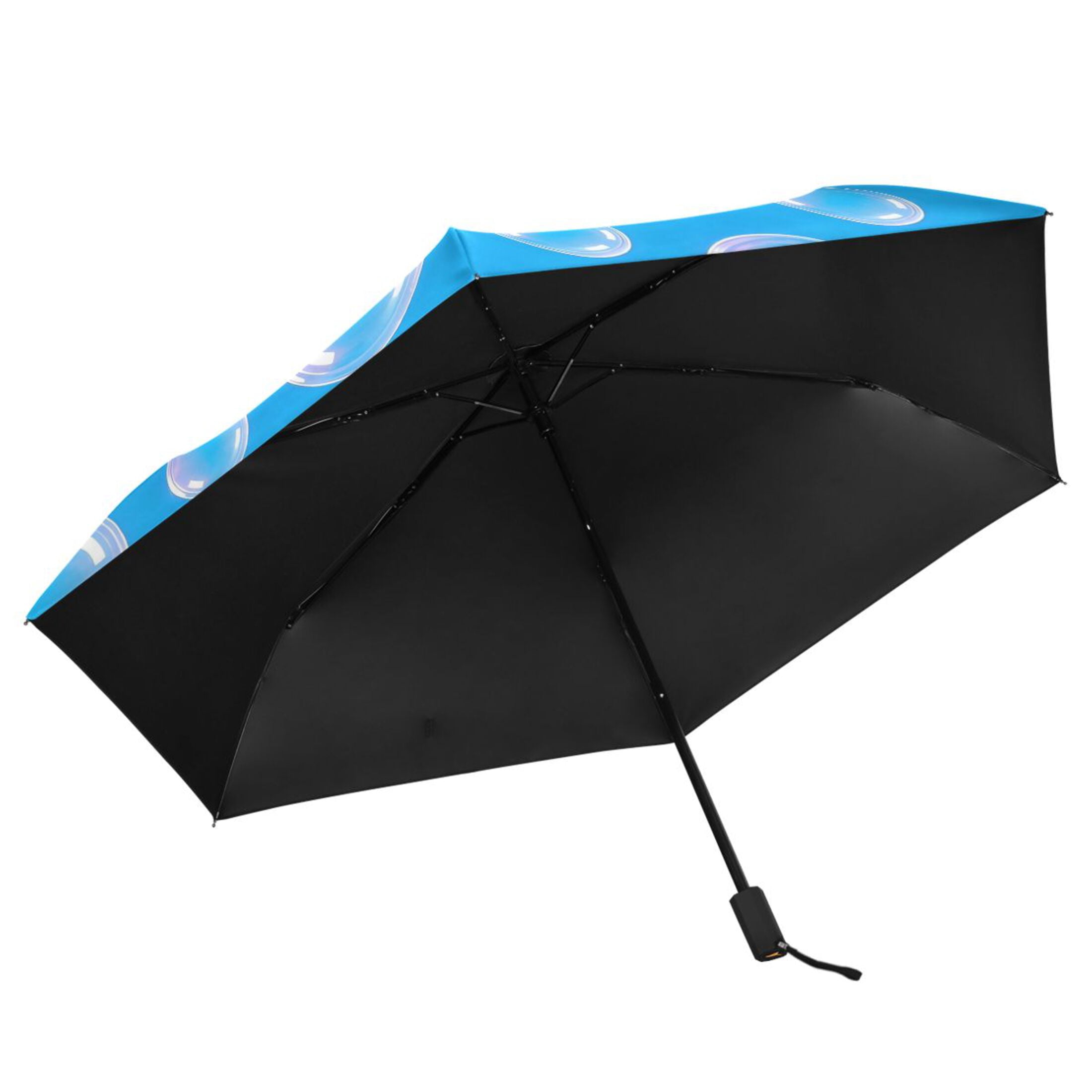 ALAZA Bubble UPF 50+ Compact Folding Umbrella for Rain Travel Umbrella Packable