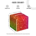 thumbnail image 2 of Rocae Rainbow Glitter for High-grade Leather Tissue Box, Exquisite Fashionable Design, Office Tissue Box, Waterproof Family Tissue Box, 2 of 8