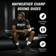 thumbnail image 3 of Hayabusa Mayweather Champ Boxing Shoes for Men & Women - Black/Grey, 10, 3 of 8