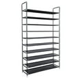 thumbnail image 2 of Zimtown 10-Tier 50 Pairs Shoe Rack Shoe Shelf Tower Stand Holder Shoe Cabinet Shoe Storage Organizer for Entryway Closet Bedroom,Black Finish, 2 of 9