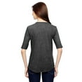 thumbnail image 3 of 6756L Anvil Ladies Deep Scoop 1/2-Sleeve T-Shirt Heather Dark Grey XS, 3 of 3