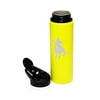 25 oz Aluminum Sports Water Travel Bottle Cute Pit Bull With Heart (Yellow)