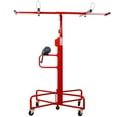thumbnail image 5 of Drywall Lift Panel 16' Lift Drywall Panel Hoist Jack Lifter Jack Rolling Caster Wheel Sheetrock Drywall Lift Construction Tools,150-lb. Capacity, 4ft. x 16ft. Max. Sheet Size ,red,, 5 of 15