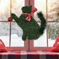 thumbnail image 4 of Green Christmas Cat Wreath with Christmas Wreath for Front Door Winter Wreath with Red Bow Needles Holiday Wreath Seasonal Décor for Front Door Window Fireplace, 4 of 7