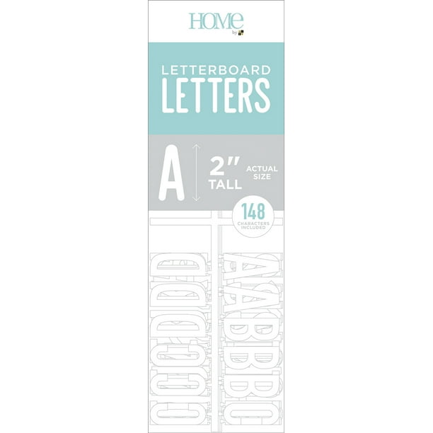 Dcwv Letterboard Letters & Characters 2" 148/Pkg-White