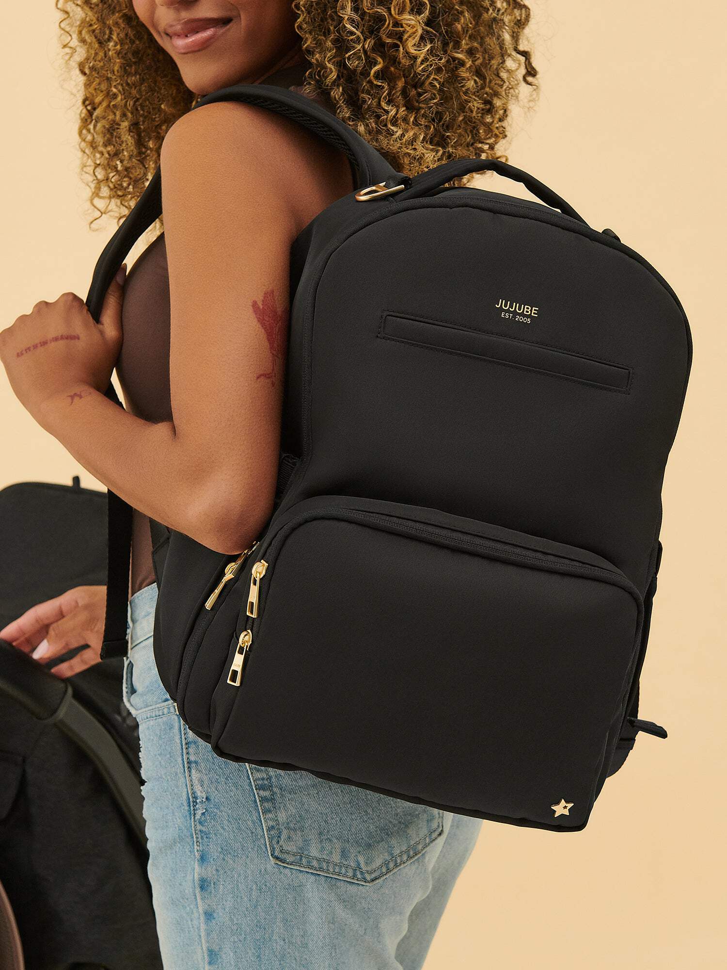 JuJuBe Signature Classic Diaper Backpack Large - Black