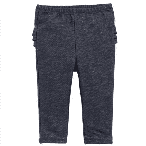 Old Navy Ruffle-Trim Leggings in Denim, Size 6-12M
