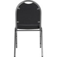 thumbnail image 2 of NPS 9200 Series 35" Metal and Fabric Stack Chair in Ebony Black/Silvervein, 2 of 5