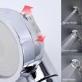 thumbnail image 2 of Handheld Shower Head with ON/Off Pause 3 Settings High Pressure Showerhead Adjustable Detachable Bathroom Shower Head Polished Bath Shower Head, 2 of 5