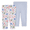 Blue/White Floral, variant on Baby Pants, 2-Pack, Sizes Preemie-24 Months