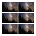 thumbnail image 2 of MKHERT Forest Tree in Galaxy Stary Night Sky Placemats Table Mats for Dining Room Kitchen Table Decoration 12x18 inch,Set of 6, 2 of 4