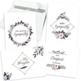 thumbnail image 1 of Sympathy Cards with Envelopes - 24 Sympathy Cards with Sentimental Designs and Thoughtful Messages - 4 Unique Condolences Card Designs in a Sympathy Cards Assortment Box with Envelopes (Navy Blue), 1 of 5