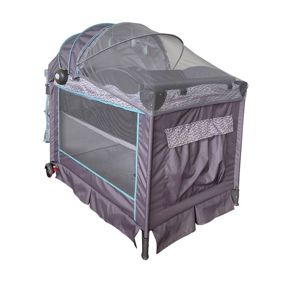 Cuna Mecedora Prinsel Aura Gris